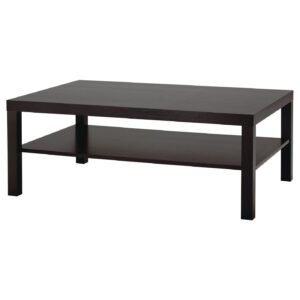 Coffee table blackbrown 118x78 cm