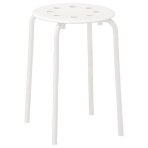 Stool white 45 cm