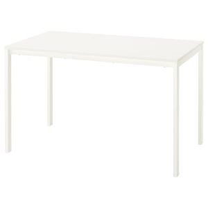Table white125x74 cm