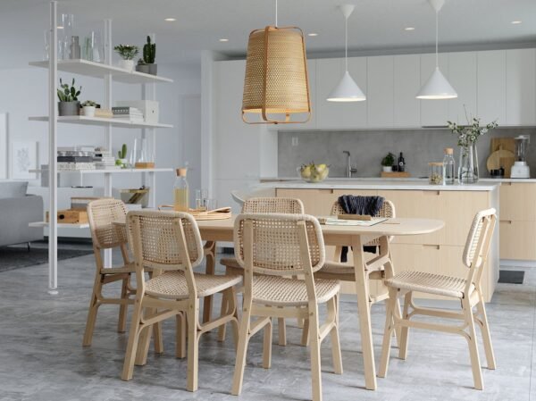 voxloev-dining-table-light-bamboo__0997394_ph176797_s5.jpg Dining table light bamboo 180x90 cm